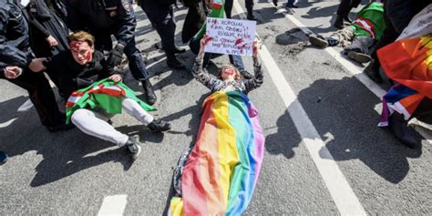 Activists Arrested Protesting Chechnya Lgbtq Abuse Paper