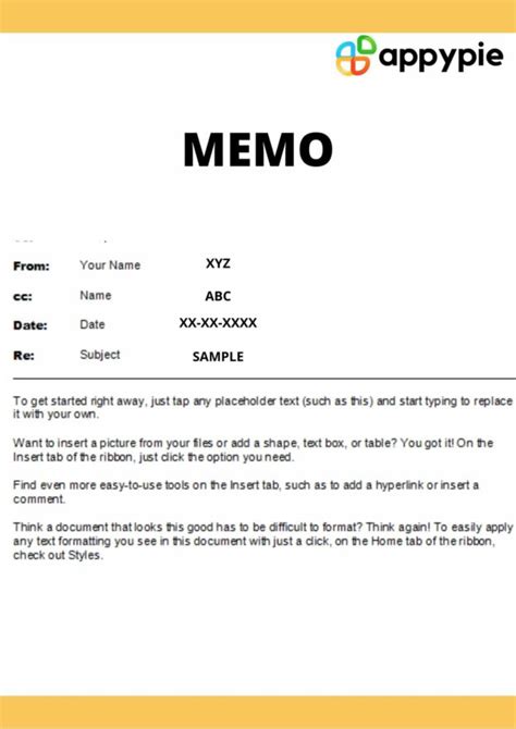 write  memo  memo examples templates format