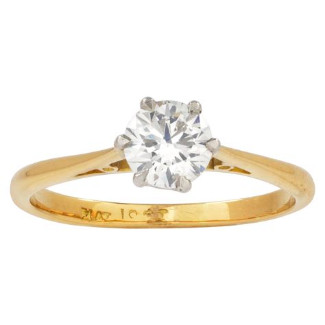 single stone diamond ring  stdibs