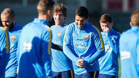 fc barcelona training session youngsters join  team  workout youtube