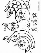 Fruta Fruits Uma Hellokids sketch template