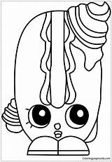 Pages Bun Shopkins Coloring Creamy Online Dolls Toys Color Coloringpagesonly sketch template