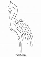 Crane Coloring Drawing Bird Long Pages Kids Legged Construction Colouring Drawings Getdrawings Choose Board Printable Cranes Comments sketch template