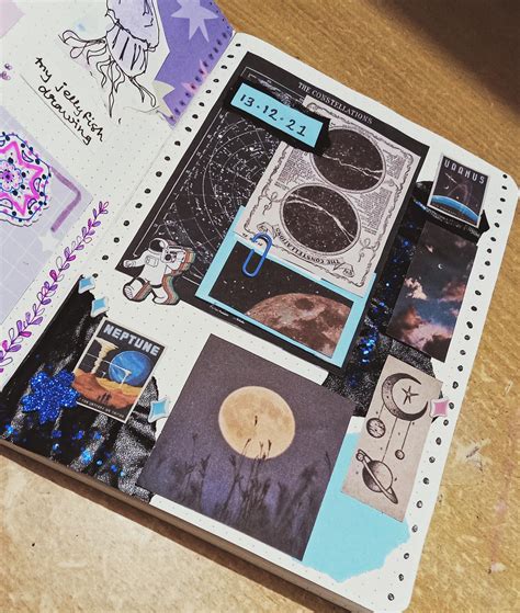 heres  space themed page       scrapbooking