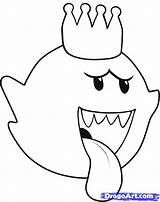 Boo Coloring King Pages Mario Draw Color Beanie Ghost Drawing Step Ty Babies Printable Birthday Colouring Clipart Popular Bowser Sheets sketch template