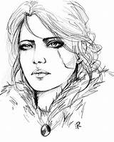 Ciri Sketch Procreate Witcher Did Using Little Comments sketch template