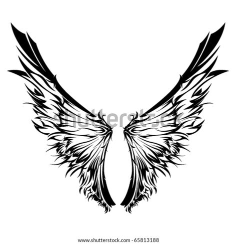 Tribal Wings Stock Vector Royalty Free 65813188