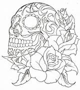 Roses Skulls Calavera Calaveras Colorear Muertos Coloring4free Loudlyeccentric Páginas Getcolorings sketch template