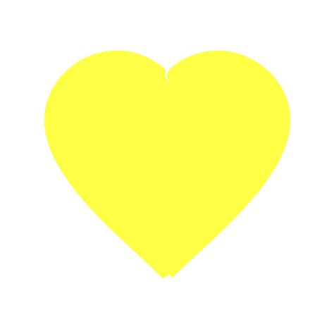 yellow heart file hq png image freepngimg