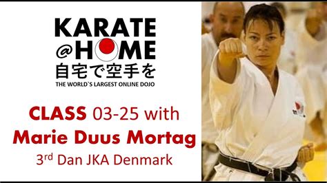 karate home class 03 25 with marie duus mortag youtube