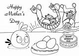 Coloring Pages Mothers Mother Happy Printable Cards Angry Birds Cute Print Color Drawing Kids Bird Getdrawings Tags Latest sketch template