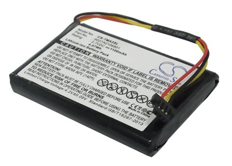 replacement battery  tomtom  mah wh gps navigator battery walmartcom