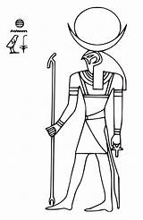 Dieu Horus Egypte Egipto Egito Egipcio Deity Egipcia Ludinet Egizia Egipcios Egitto égyptien égyptiens Egípcia Egiziana Mitologia Egiziani Umenie Omaľovánky sketch template