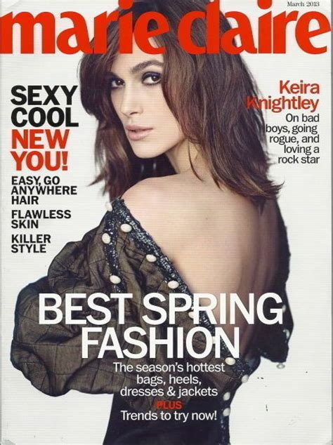 Keira Knightley Marie Claire Magazine Mar 2013 Runway Hair