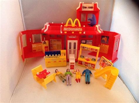 rare carry  mcdonalds play place playset restaurant toy mint