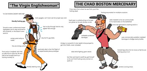 The Virgin Englishwoman Vs The Chad Boston Mercenary