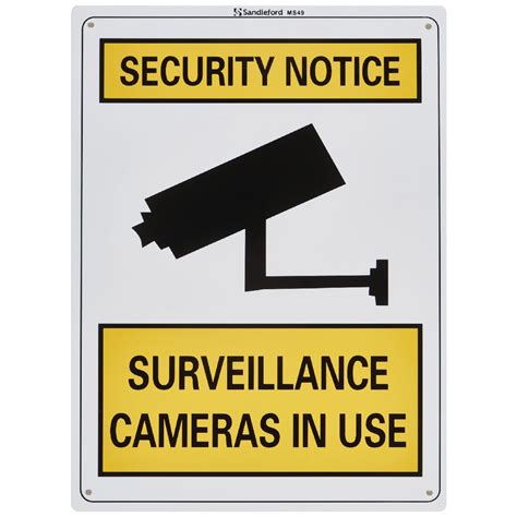 surveillance camera signs