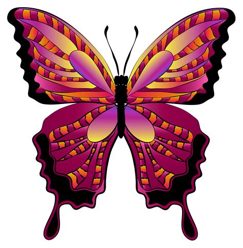 butterfly clip art red butterfly clipart image png    transparent