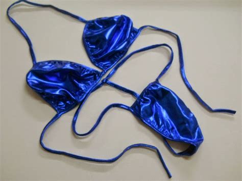 fashion care 2u l1585 6 sexy metallic blue bikini bra