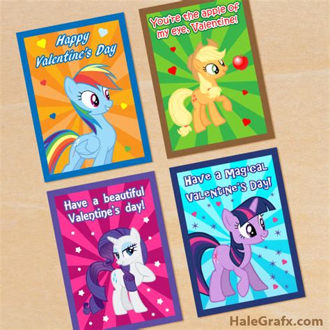 printable   pony valentines