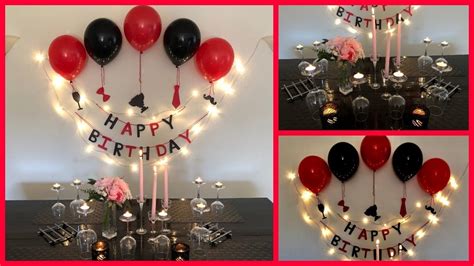 easy surprise birthday decoration  husband party decorations