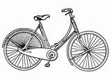 Bicicleta Bici Malvorlage Femenina Bicicletas Stampare sketch template