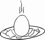 Eggs Coloring Pages Food sketch template