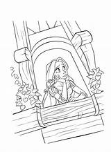 Coloring Tangled Pages Printable Kids Rapunzel Princess Pascal sketch template