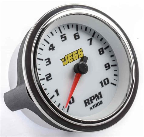 jegs    electric tachometer white jegs