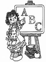 Raggedy Ann Andy Coloring Learn Read Netart Pages Colouring Choose Board sketch template