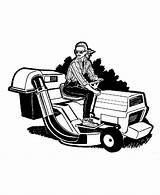 Lawn Mower Coloring Clipart Pages Farm Equipment Drawing Mowing Tractor Playground Riding Cliparts Machine Woman Printable Library Graphics Mowers Kids sketch template