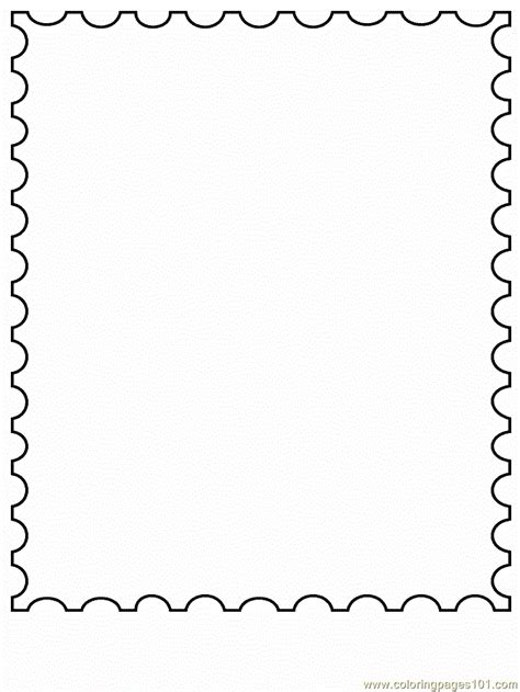 stamp coloring page  simple shapes coloring pages