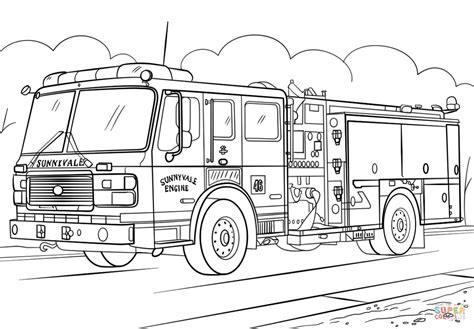 fire truck coloring page  printable coloring pages