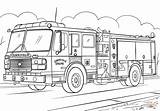 Coloring Fire Truck Pages Printable Drawing sketch template