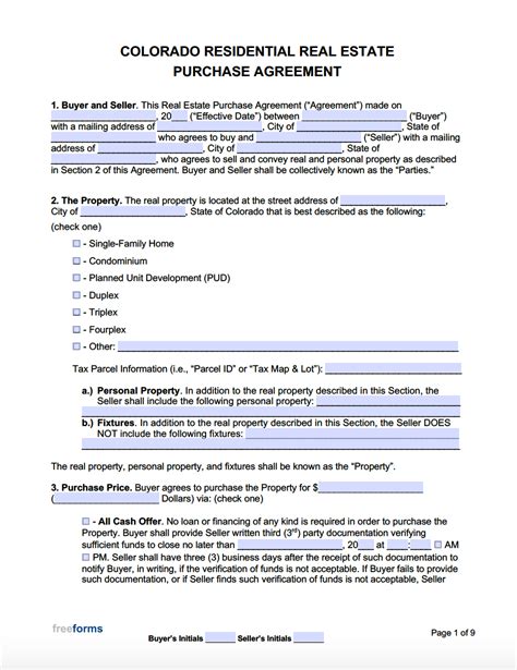 simple real estate purchase agreement template