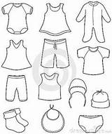 Baby Clothes Clipart Coloring Children Pages Babies Template Clip Clipground Color Clothing Print sketch template