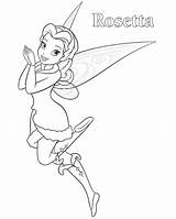 Rosetta Tinkerbell Tinker Fairies Sininho Digis Getcolorings Azcoloring sketch template