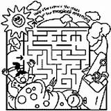 Maze Coloring Ellie Magical Morning Desert Pages Crayola Au sketch template