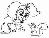 Coloring Teacup Pages Palace Pets Puppy Disney Squirrel Belle sketch template