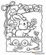 Pasqua Disegni Colorare Bambini Uova Colora Drogbaster Coniglietti Cesto Dipingere Immagine sketch template