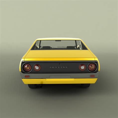 Datsun Skyline 240k Gt 3d Model Max Obj 3ds Fbx