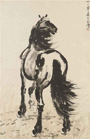 horse  xu beihong wikiartorg horse painting horse art