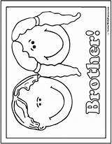 Brother Birthday Coloring Pages Happy Template Printable Pdf Templates Colorwithfuzzy sketch template