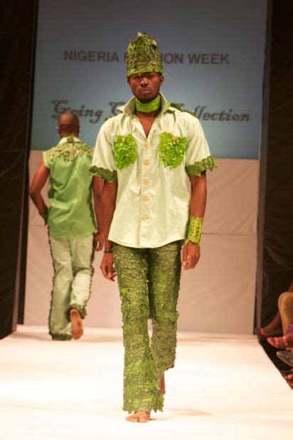 green is this season s color at nigeria fashion week cnn