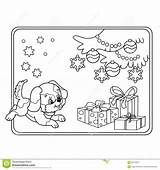 Coloritura Cucciolo Regali Ornamenti sketch template