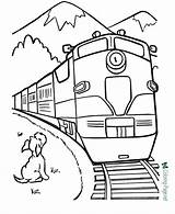Coloring Train Trains Pages Printable Below Click sketch template
