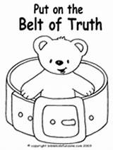 Coloring Truth Belt Activity Pages Template God Armor Choose Board Kids sketch template