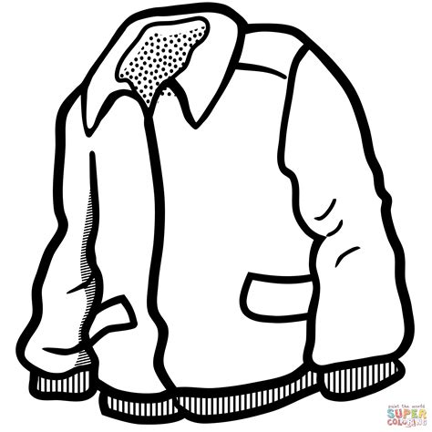 jacket coloring page  printable coloring pages