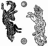 Tattoo Wolf Fenrir Norse Tattoos Nordic Tribal Drawing Sons Celtic Lizzard Da Viking Deviantart Designs Hati Mythology Skoll Symbol Lobo sketch template