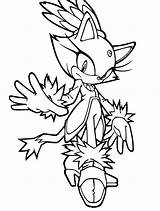 Sonic Coloring Hedgehog Pages Printable Cat Blaze Print Size sketch template